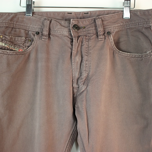 Diesel Safado Slim Straight Flat Front Color Jeans - Picture 3 of 8